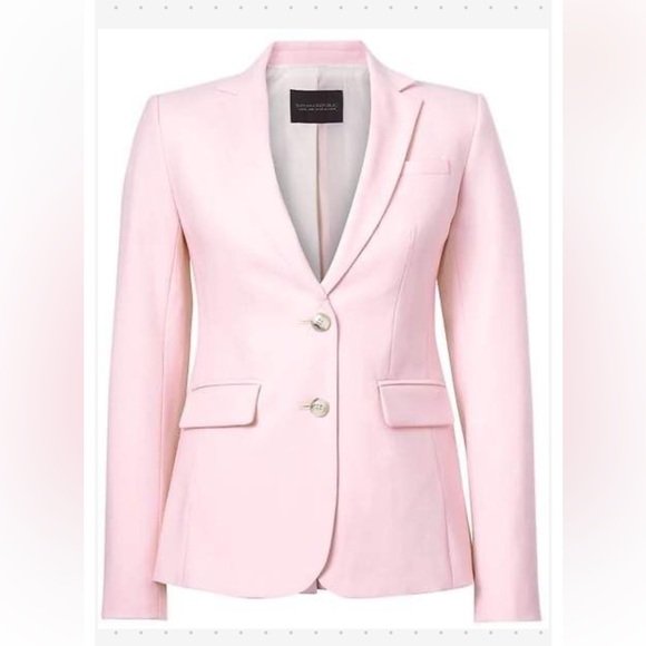 Banana Republic Jackets & Blazers - Banana Republic Powder Pink Long And Lean Wool Blazer 2 Single Breast Like new